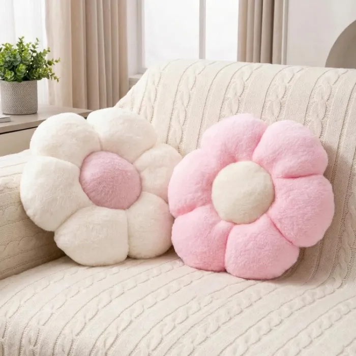 2 Pcs Flower Pillow