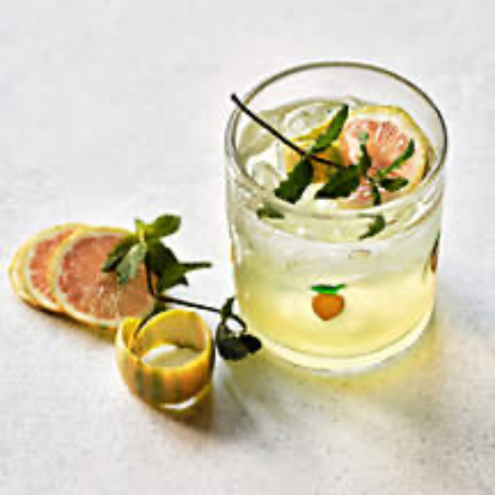 (Set of 4) Lemon Icon 15-Oz. Double Old-Fashioned Glass