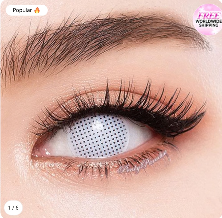 White Mesh Contacts