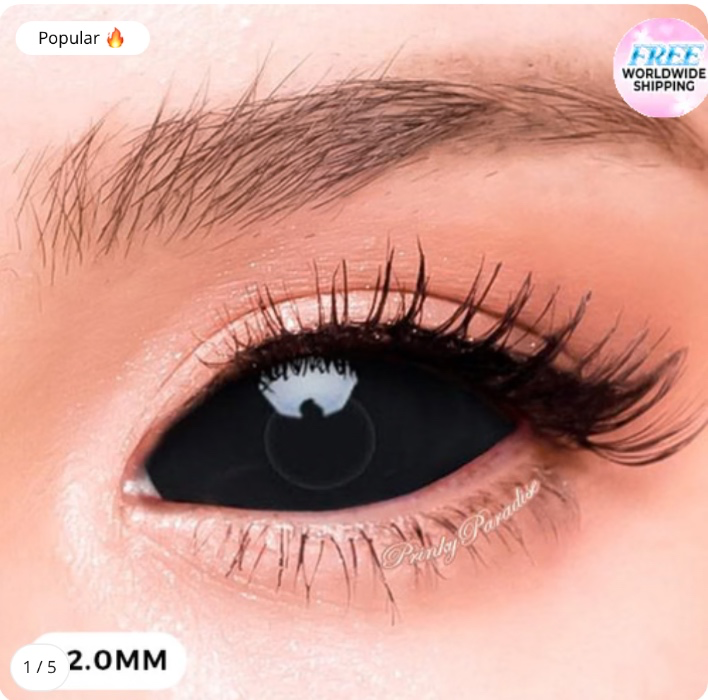 Black Sclera Contacts 