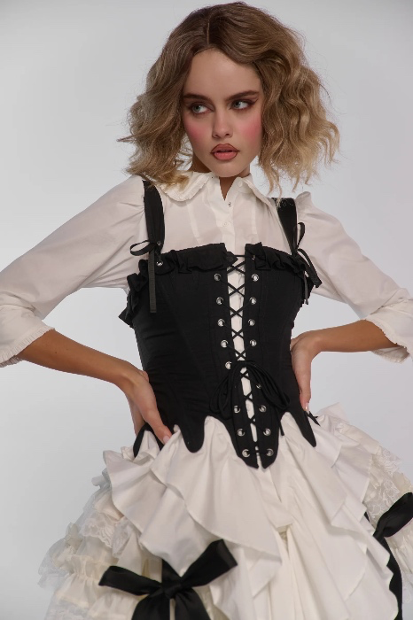 The Caviar Wonderland Corset XS