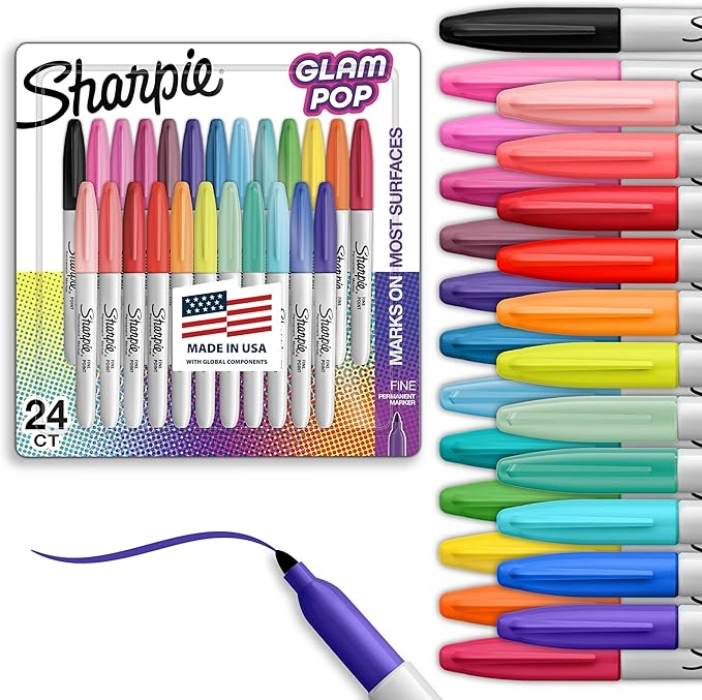 Sharpie Glam Pop Permanent Markers 