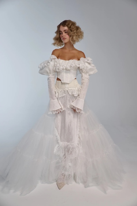 The Ivory Lace Gatsby Skirt XXS