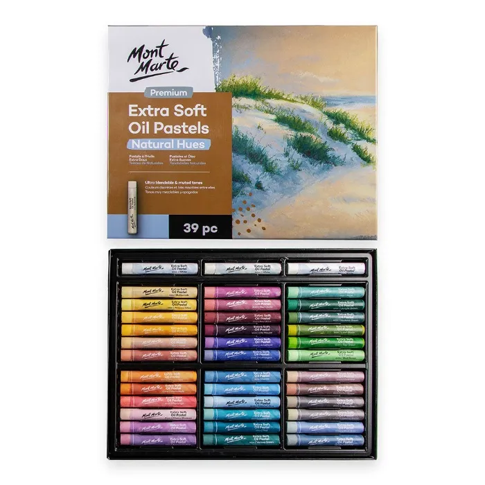 Extra Soft Oil Pastels Natural Hues Premium 39pc