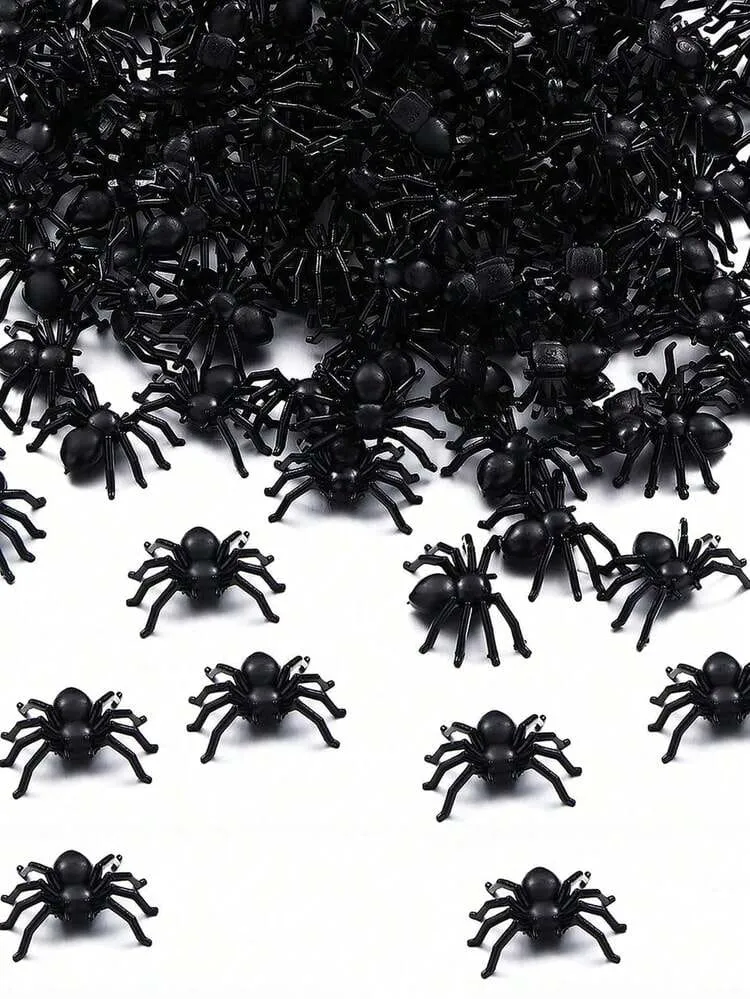 666 plastic spiders 