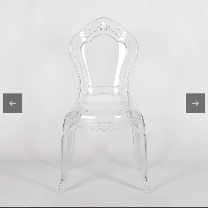 French Style Clear Ghost Transparent Contemporary Chair