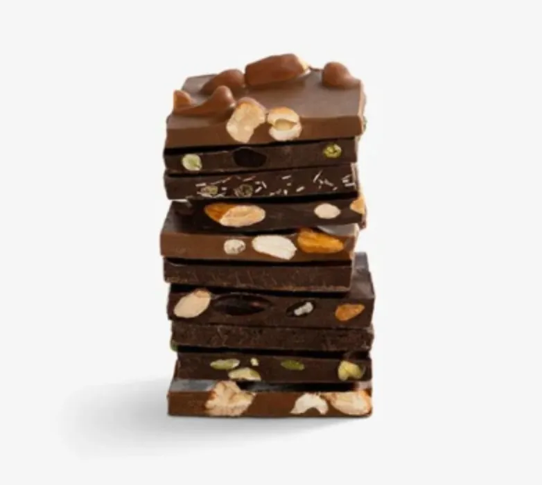 Small Vegan FrischSchoggi Pouch + 1/2 lb Pistachio Dark + 1/2 lb Hazelnut Dark
