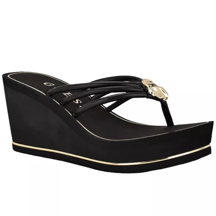 Women's Sabrie Ornamented Platform Thong Wedge Sandal