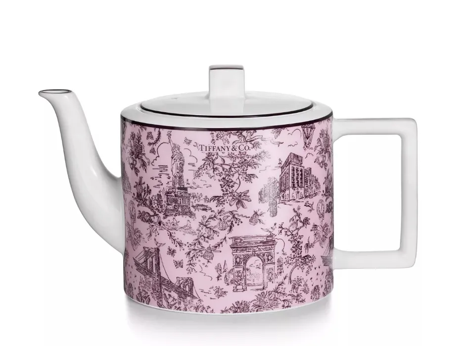Tiffany Toile Coffee Pot in Tiffany Blue® Bone China
