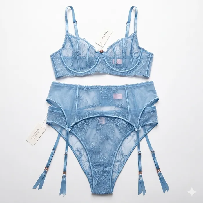 Boa Boa Wear Light Blue Lingerie Set 