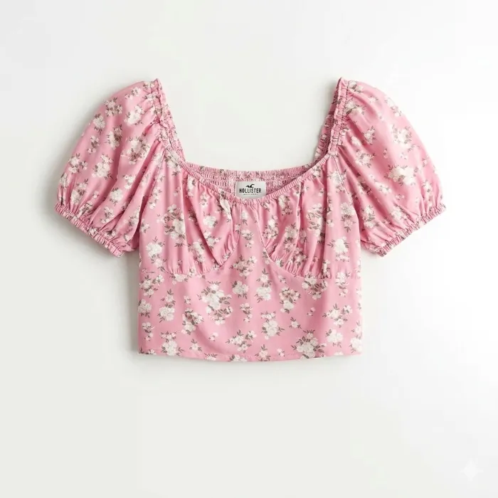 Hollister Pink Crop Top
