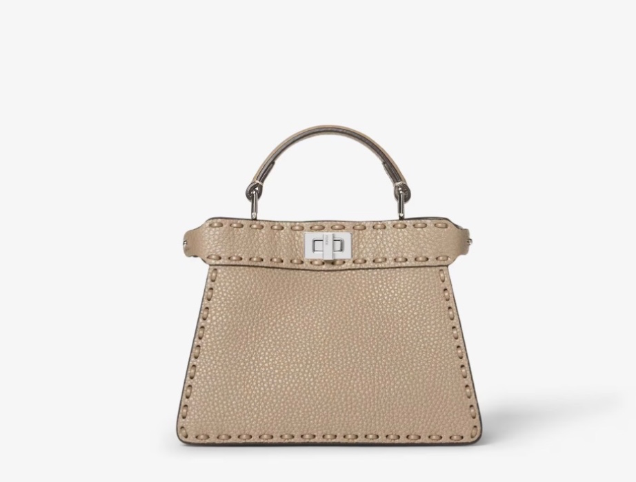 FENDI Peekaboo ISeeU Petite Dove gray handbag 