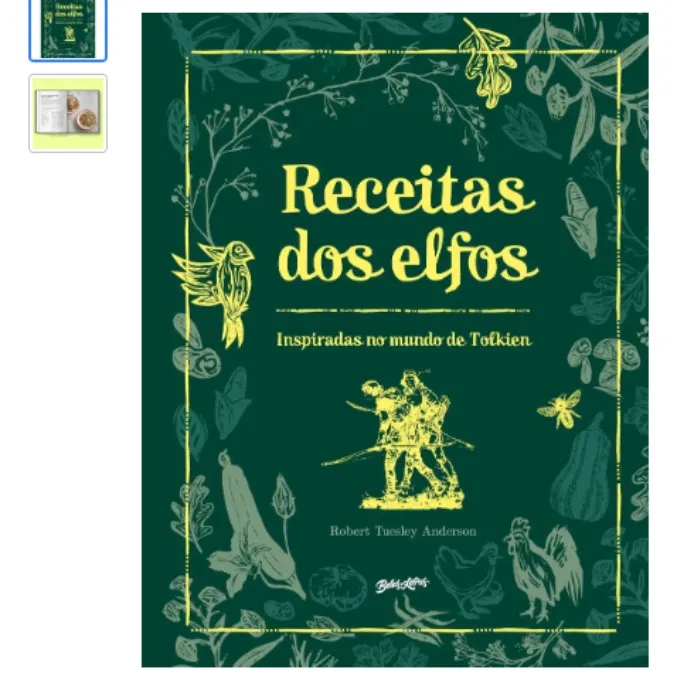 Livro Receitas dos Elfos, de Tuesley Anderson, Robert, vol. 2. Editorial Belas-Letras, tapa dura, en português (2022)