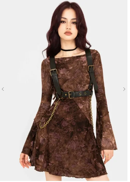 Serenade Long Sleeve Floral Mini Dress