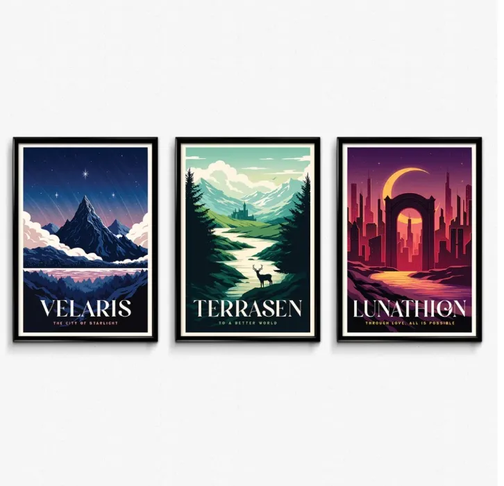 SJM Universe Travel Poster Bundle