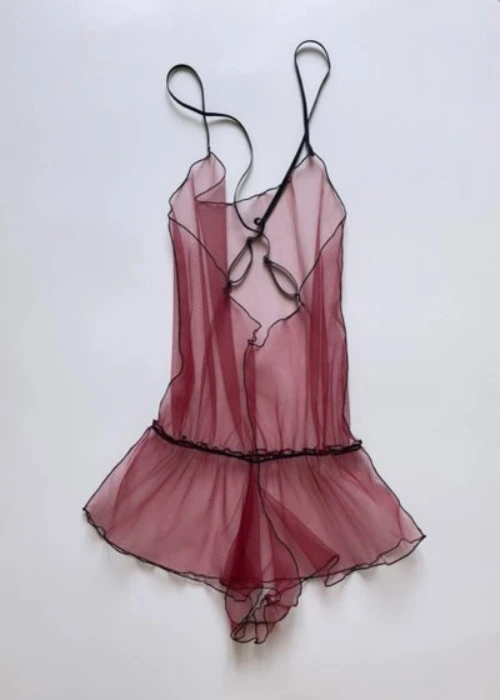 BURGUNDY BODYSUIT Naked Letters