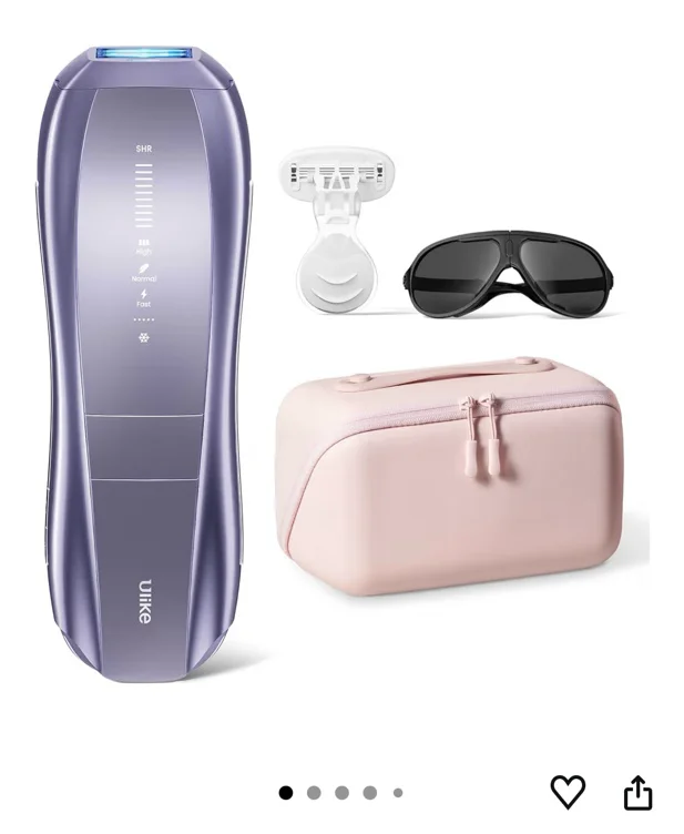 Ulike Laser Hair Removal Device Air 10 Ipl Gift for Women and Men, Ice Cool and Permanent Hair Reduction for Nearly Painless, Dual Lights, Skin Sensor & USHR Mode Hair Removal in 10mins from Home - Air 10
