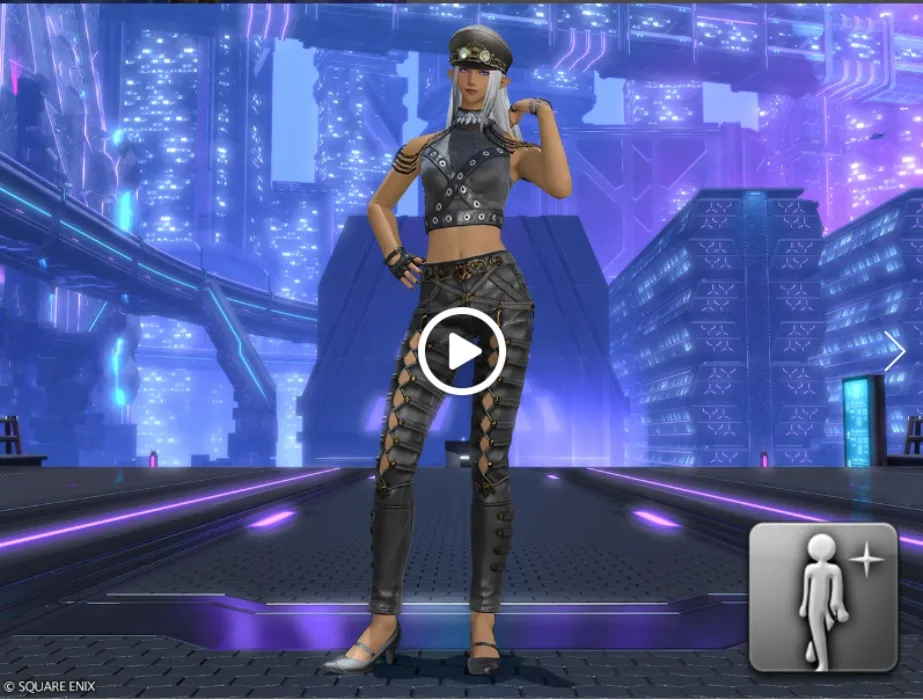 Runway walk emote