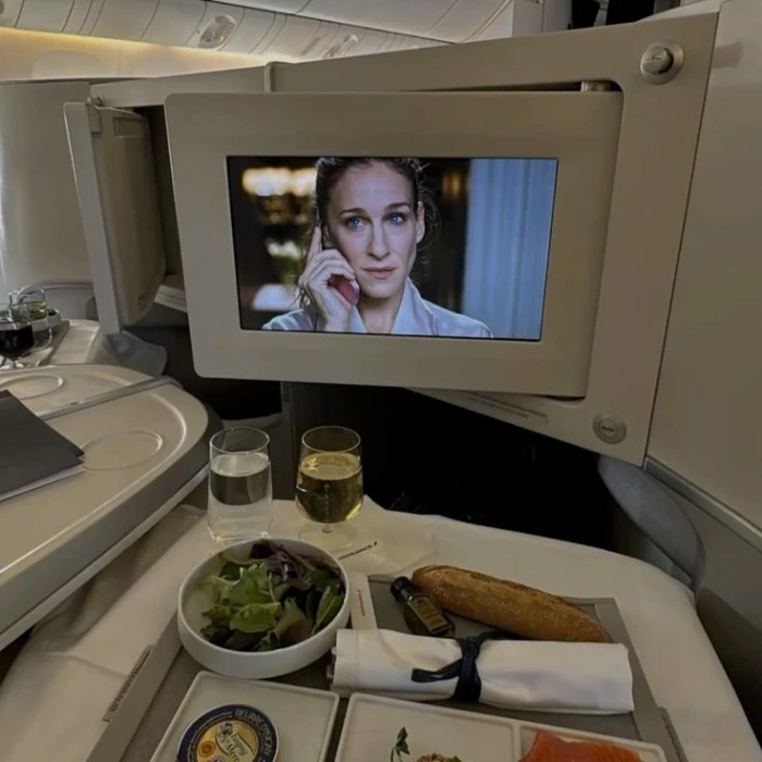 Business flight to Europe