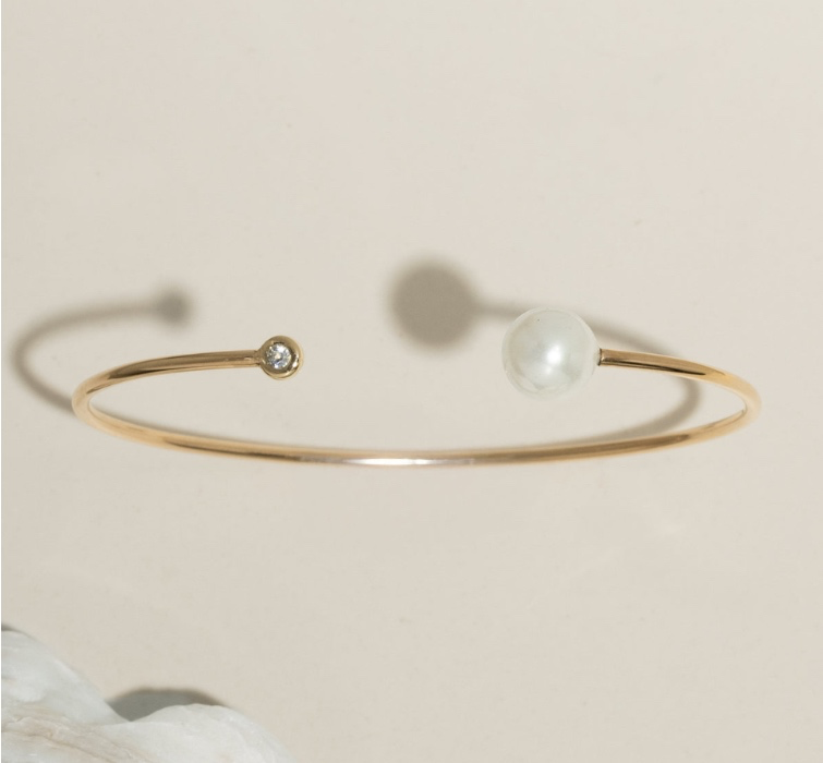 Pearl & Diamond Bracelet