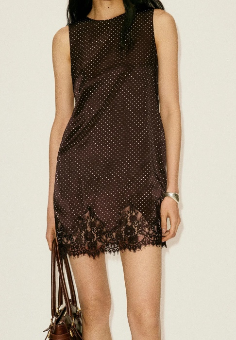 Silk Polka Dot Dress