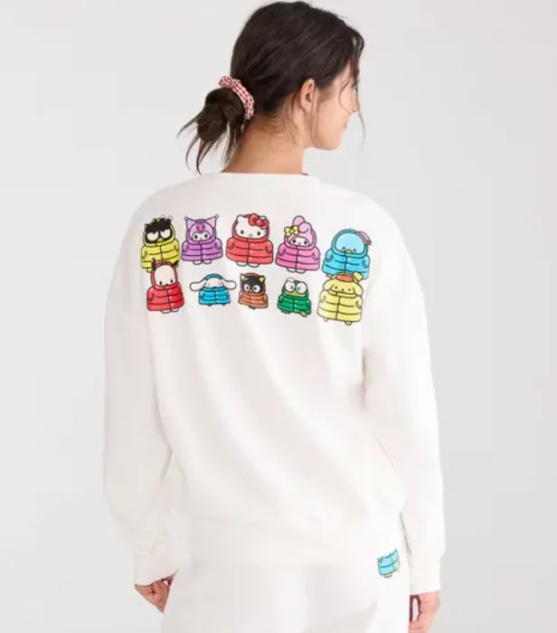 Hello Kitty and Friends | Aero Puffer Jacket Crew Sweatshirt