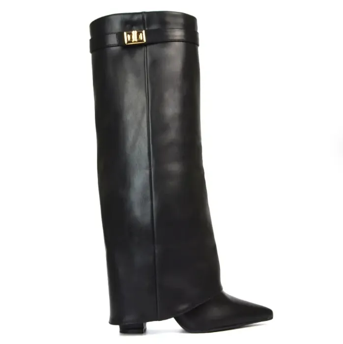 Knee High Foldover Boots 
