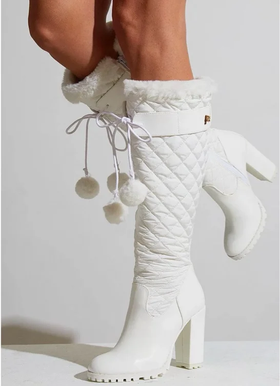 🤍 Sparkl Knee High Puffer Boot 🤍