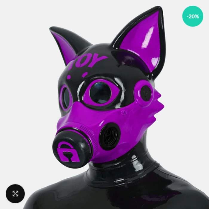 Silicone Gasmask Fox Hood – pupjoi