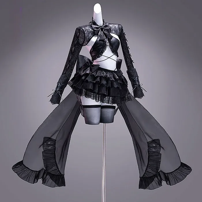 【Nekocos】Game Cosplay Cinderella Glass Princess Cosplay Costume | Custom-Tailor - Full Set+Wig / S