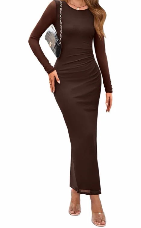 Long brown dress