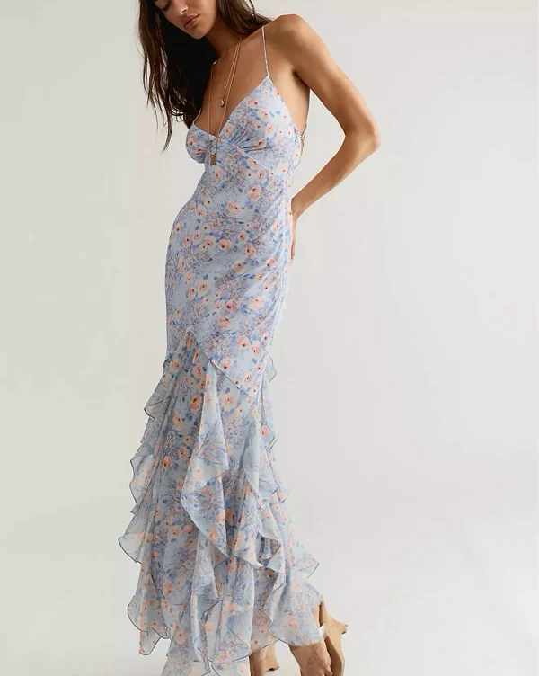 For Love & Lemons Elea Maxi Dress