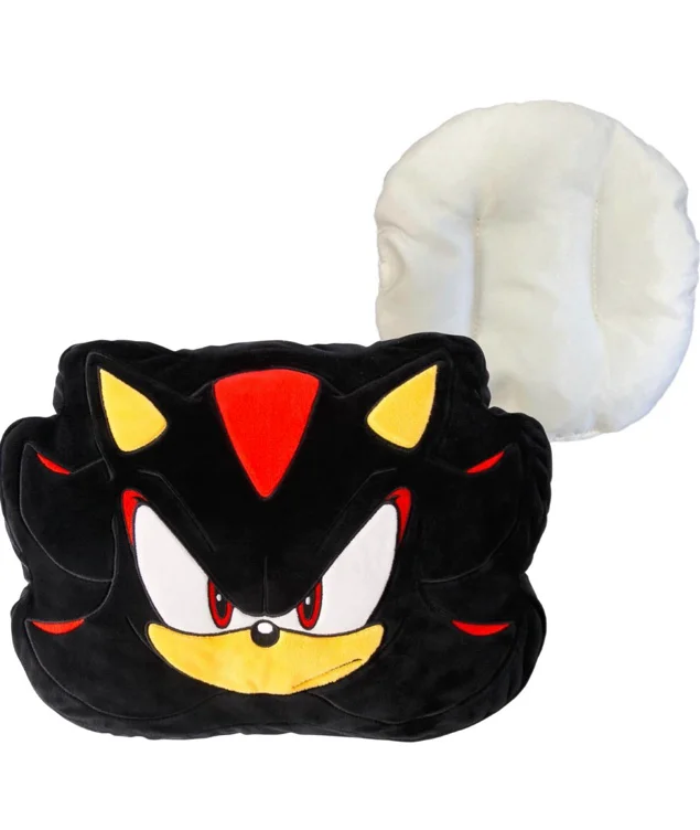 Mighty Mojo Shadow Pouch Pal -10”- Heatable & Cooling Plush Pillow with All-Natural Seed Pouch | Microwavable Comfort for Toddlers | Huggable, Ready for Kids & Fans | from Sonic The Hedgehog - Shadow