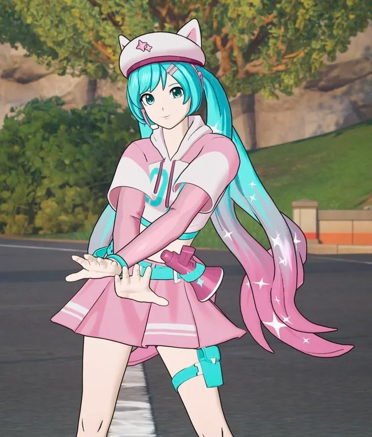 Fortnite Hatsune Miku Cosplay