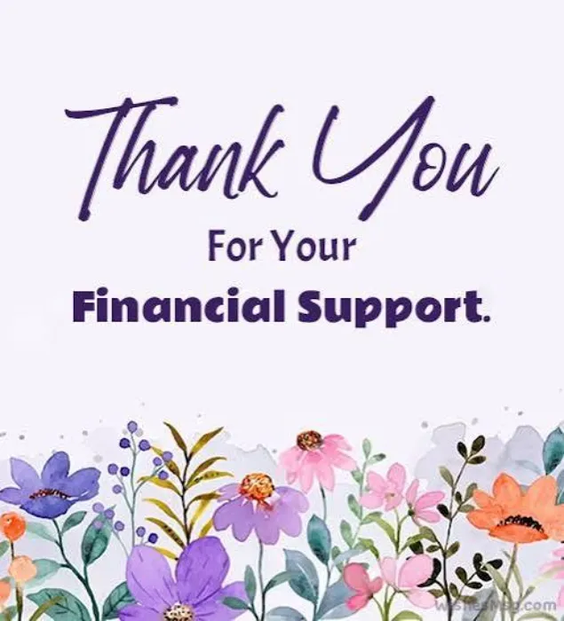Support me financially