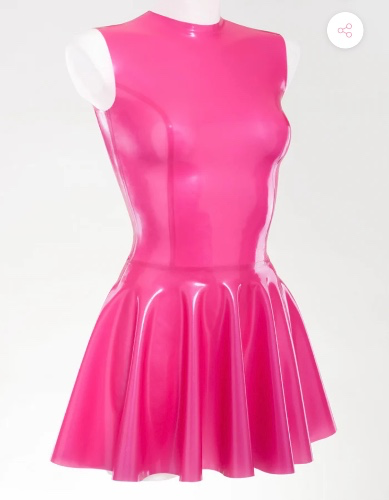 🍒latex flare dress!🍒