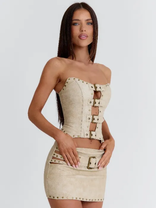 RODEO MINI SKIRT SAND | S
