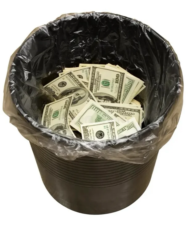 LV free cash trash can