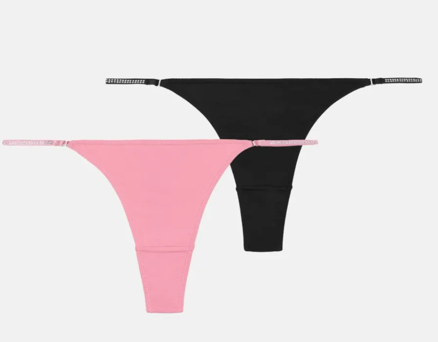 combo pack (black and pink) Thong