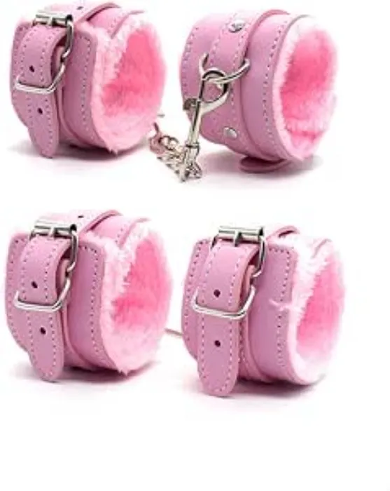 Hand and foot cuffs (pink)