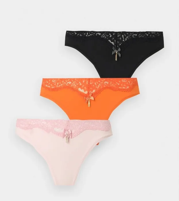 Moschino underwear (black, orange, and pink)