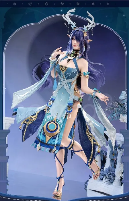 【Size S-3XL】DokiDoki-SR Game Genshin Impact Cosplay Lauma Costume Song of the Welkin Moon Nod Krai | Costume Only-S-Order Processing Time Refer to Description Page