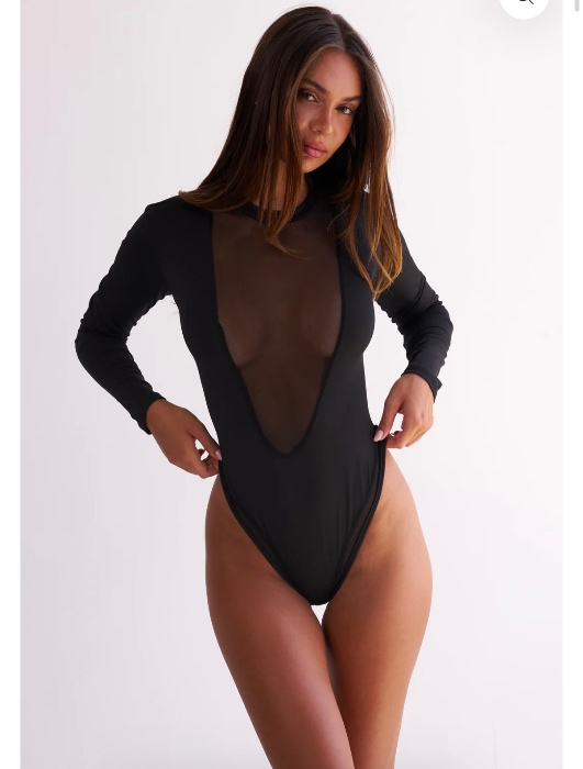 Violetta Back Sheer Bodysuit