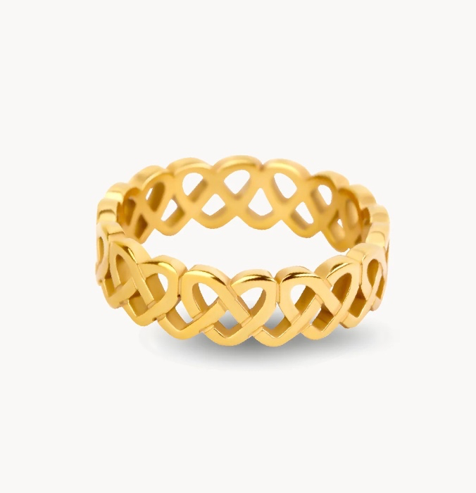 Golden Hearts Ring✨