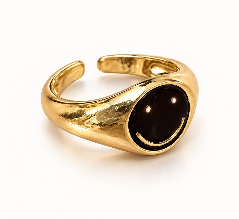 Smiley Obsidian Noir