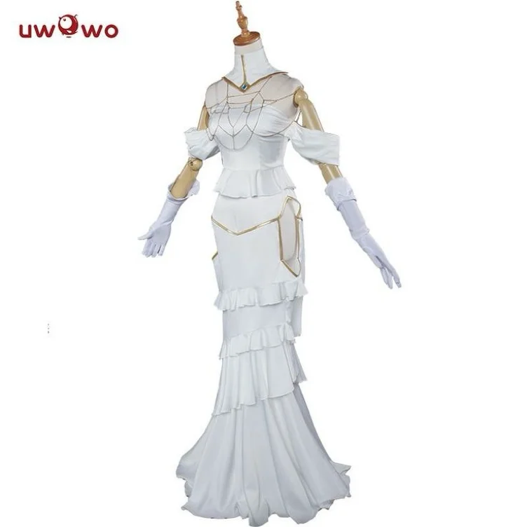 Anime Albedo Cosplay Costume Halloween Christmas Costume Cos Women White Dress Albedoo Cosplay