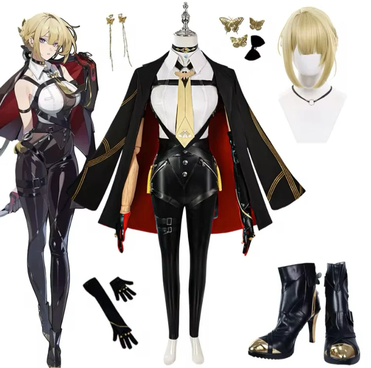 Agent Evelyn Chevalier Cosplay Costume Zenless Zone Zero RPG Game Combat Uniforms Anime ZZZ Halloween Party Suit