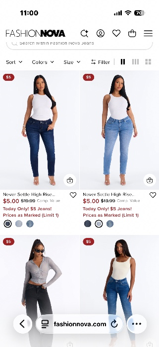 $5 jeans for this ass