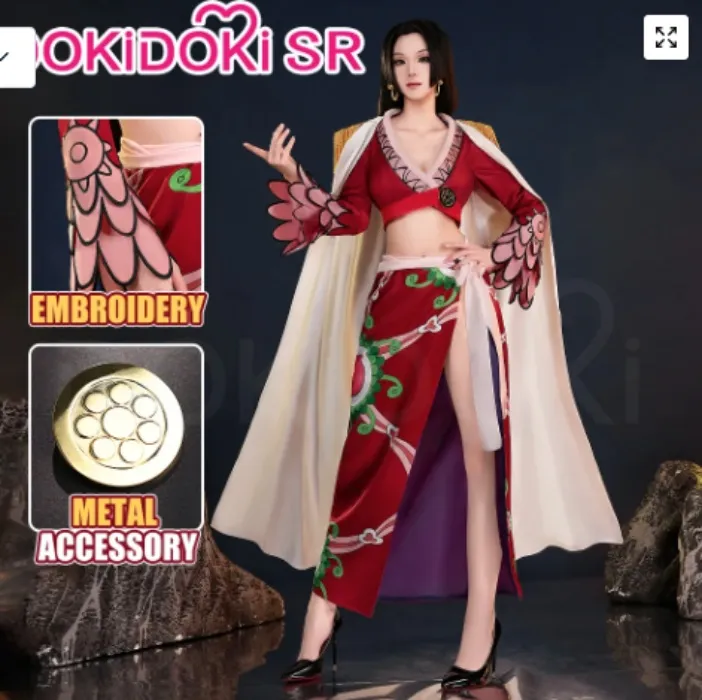 DokiDoki OP Boa Hancock Cosplay/Wig/Shoes