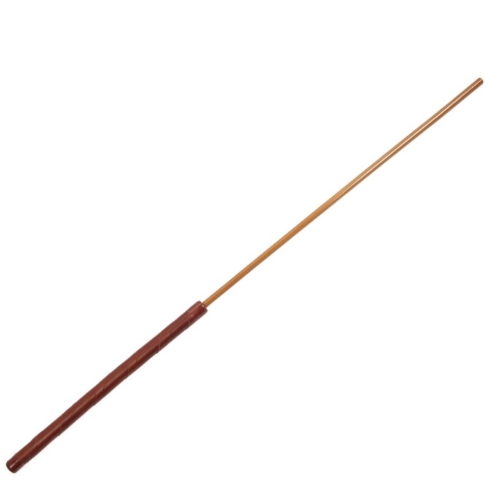 Gold Reformatory Dragon Cane No Knots & Brown Lambskin Handle | ProMax no Knots / Hanging Loop - Yes